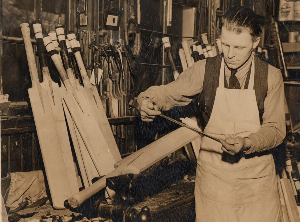 Montagu Odd in his Surrey workshop